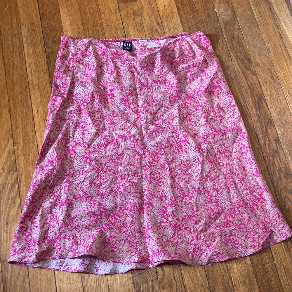 GAP Paisley Silk Skirt Size M